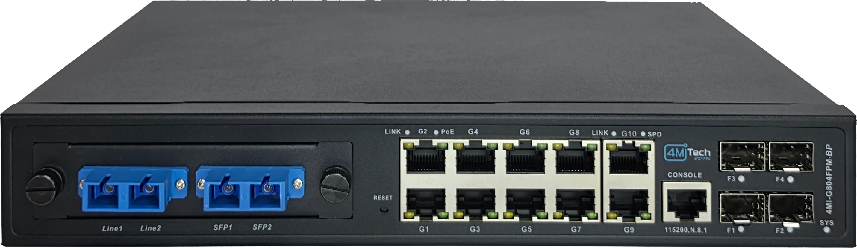 4MI-G804FPM-BP PoE L2 스위치